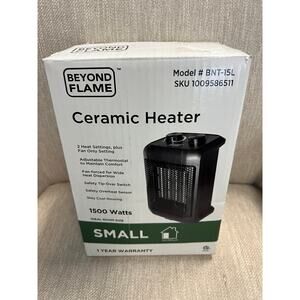 New Beyond Flame 1500 Watt Electric Personal Ceramic Space Heater